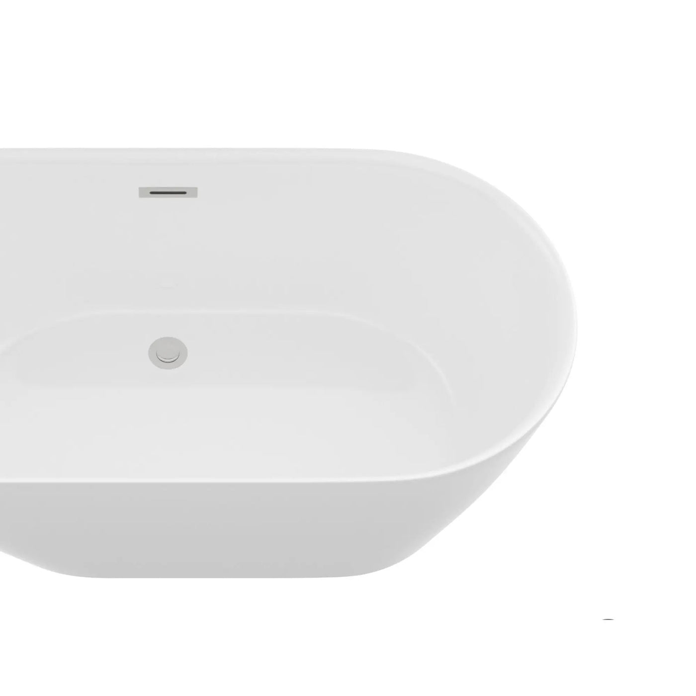 Glossy Freestanding Bathtub With Pop Up Drain by HouseOfZazla