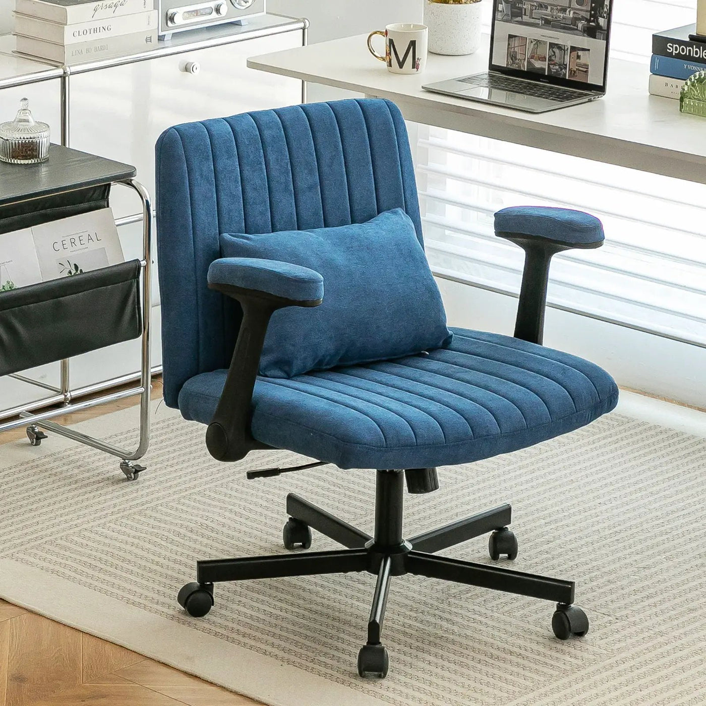 Criss Cross Armrest Office Chair With Wheels by HouseOfZazla