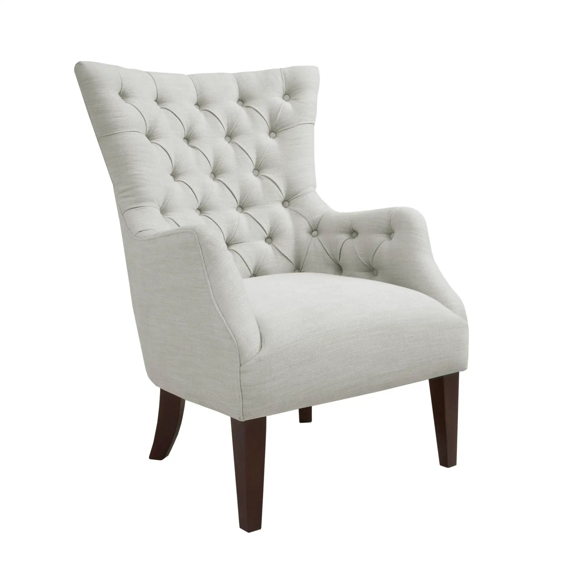 Hannah - Button Tufted Wing Chair by HouseOfZazla