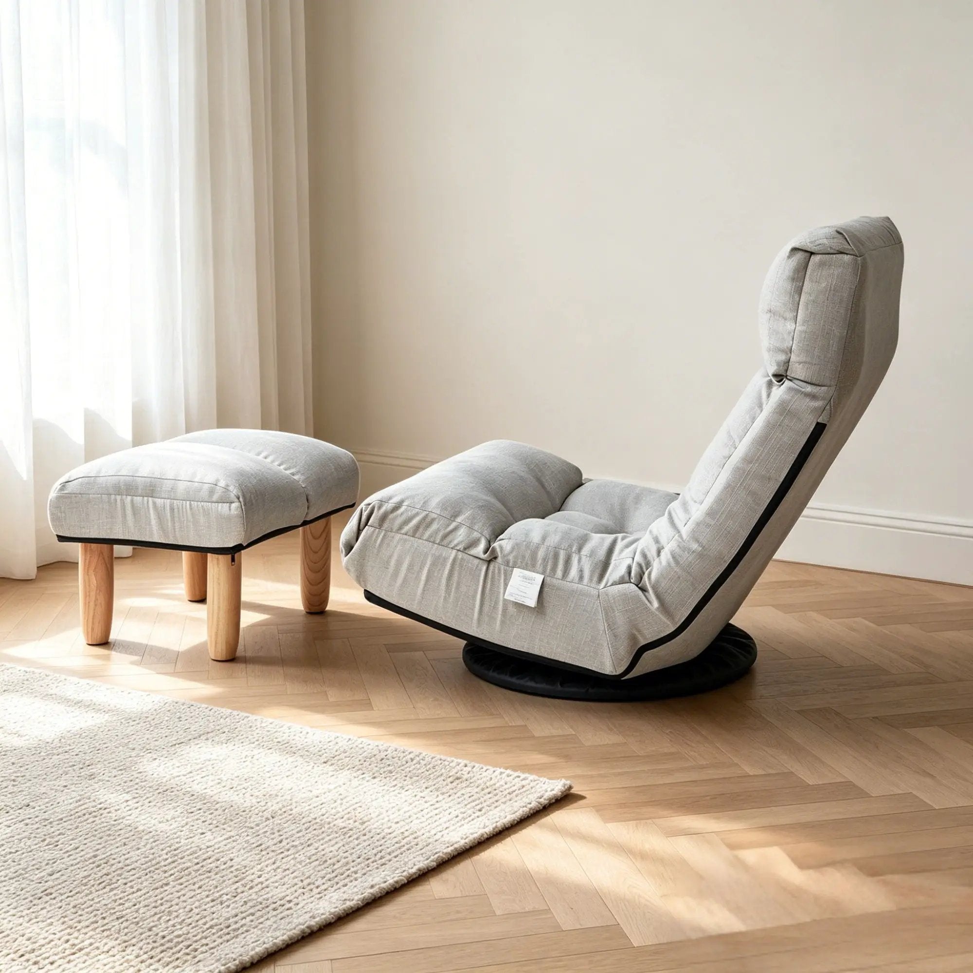 Adjustable Japanese Reclining Floor Chair Sofa With Metal Frame For Living Room by Unique Piece Furniture