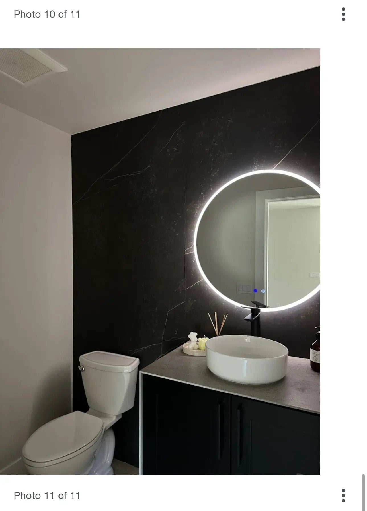 Zeek 30" BackLit LED Round Bathroom Wall Mirror MARD30 by ZEEK