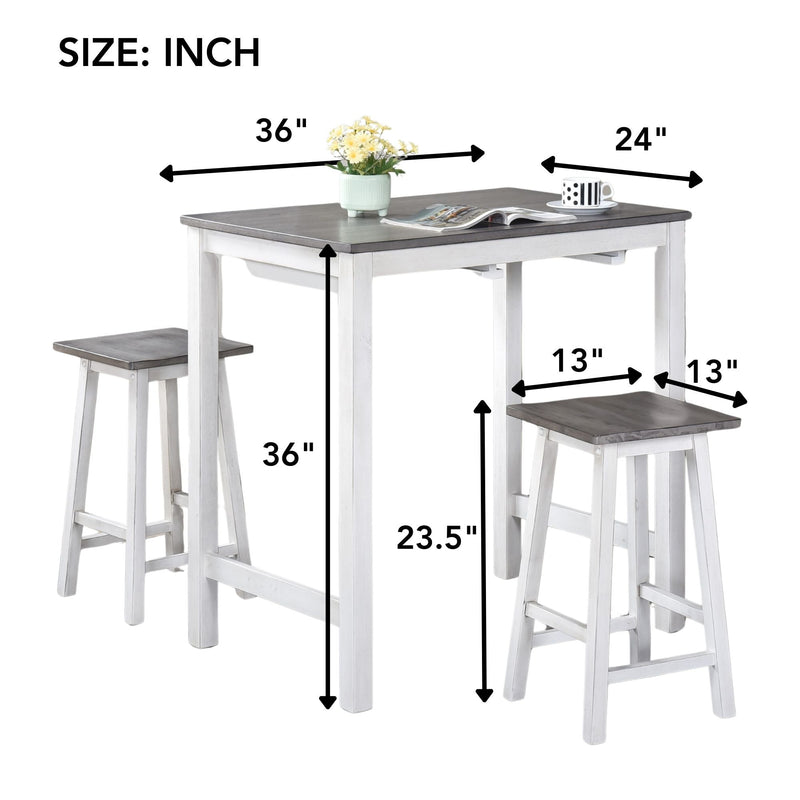 3 Pieces Counter Height Set by HouseOfZazla