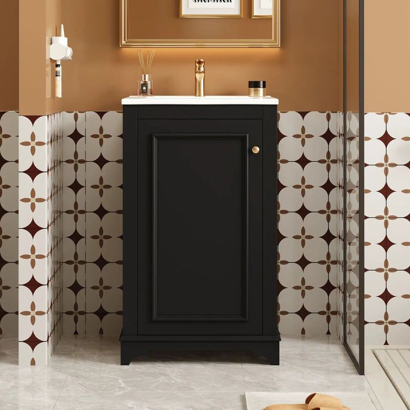 Bathroom Vanity With Sink, Freestanding Single Cabinet Set by HouseOfZazla