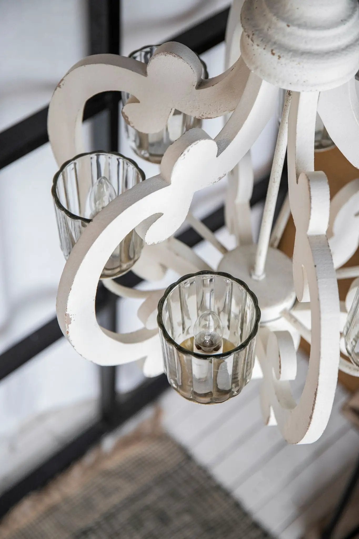 Farmhouse Chandelier, 6 Light Wood Chandelier Pendant Light Fixture With Adjustable Chain For Dining Room Living Room Entryway, Bulb Not Included by HouseOfZazla