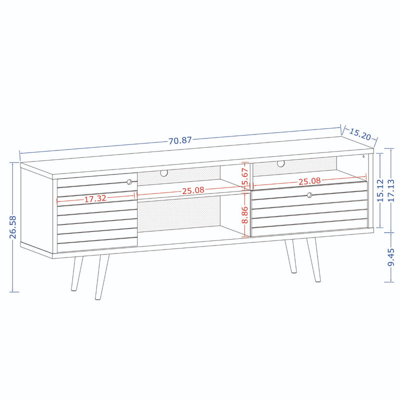Liberty - 71" TV Stand by HouseOfZazla