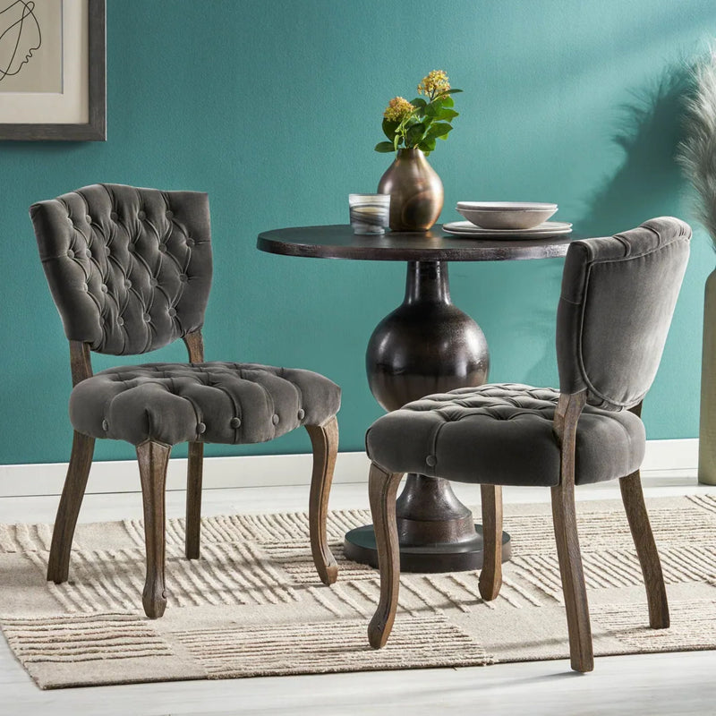KD Tufted Chair (Set of 2) by HouseOfZazla