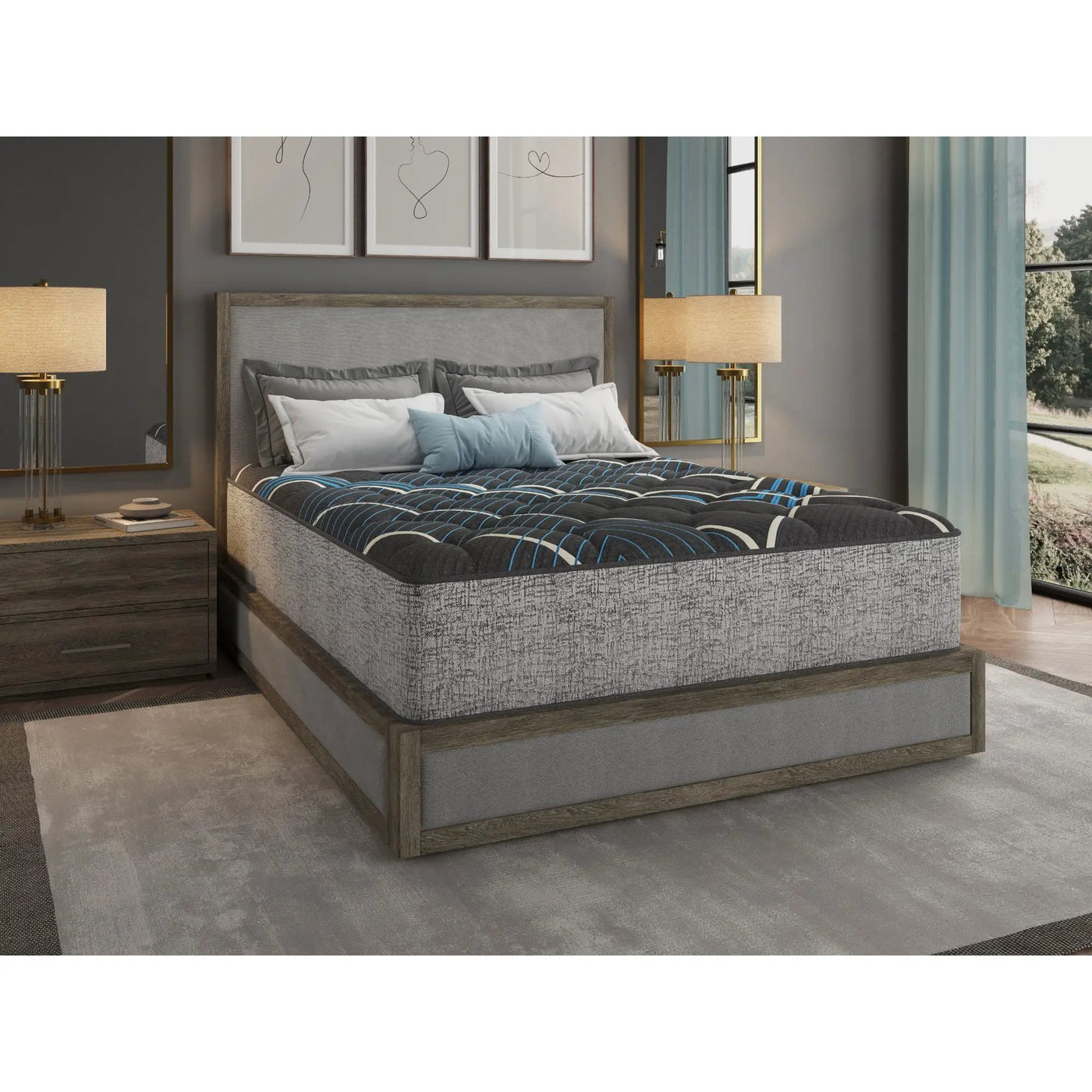 Comfort Care - 14" Hybrid Mattress With Individual Pocketed Coil, Medium Comfort by Unique Piece Furniture