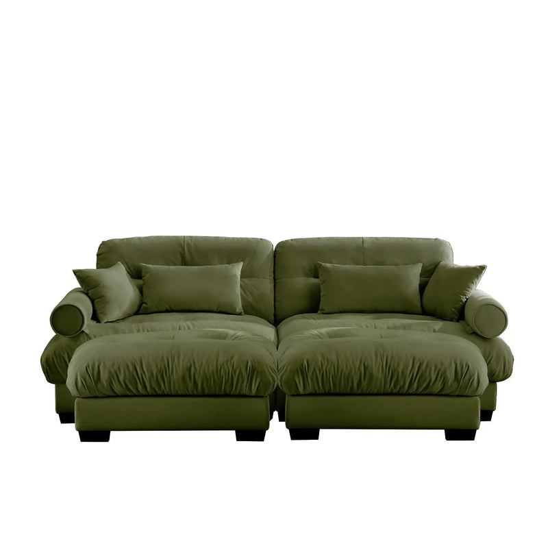 Super Comfort Oversized Modular Sectional Sofa With Movable Ottoman by Unique Piece Furniture