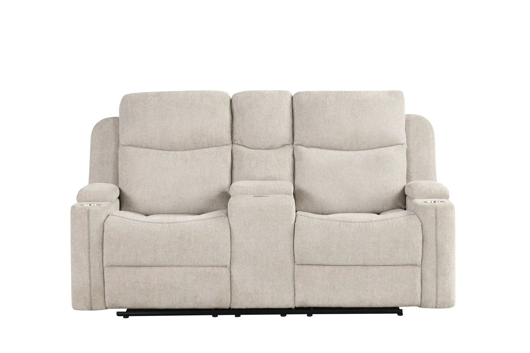 Galya - 3 Piece Living Room Set Sofa Loveseat Chair - Light Gray by HouseOfZazla