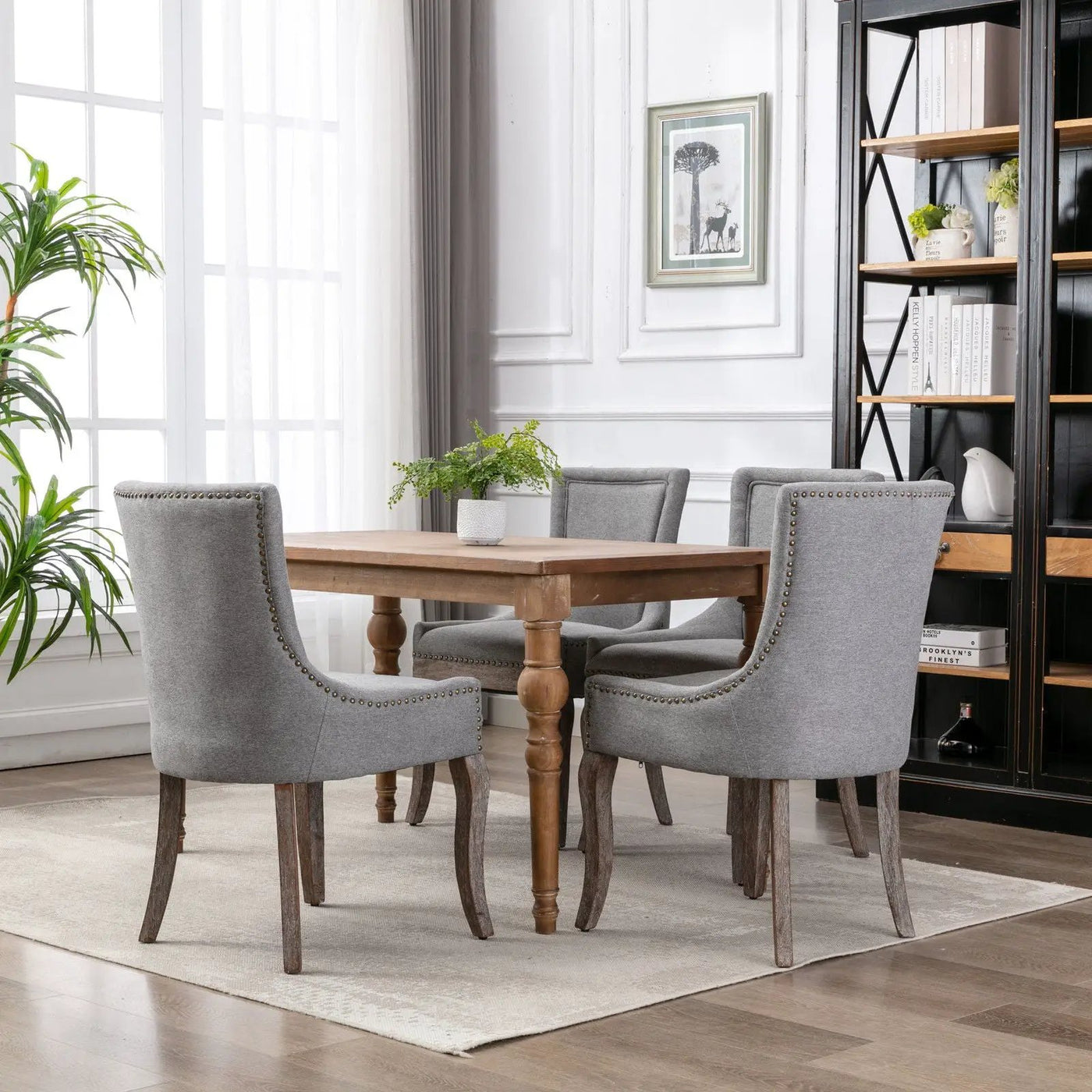 Ultra - Side Dining Chair, Nail Head (Set of 2) by HouseOfZazla