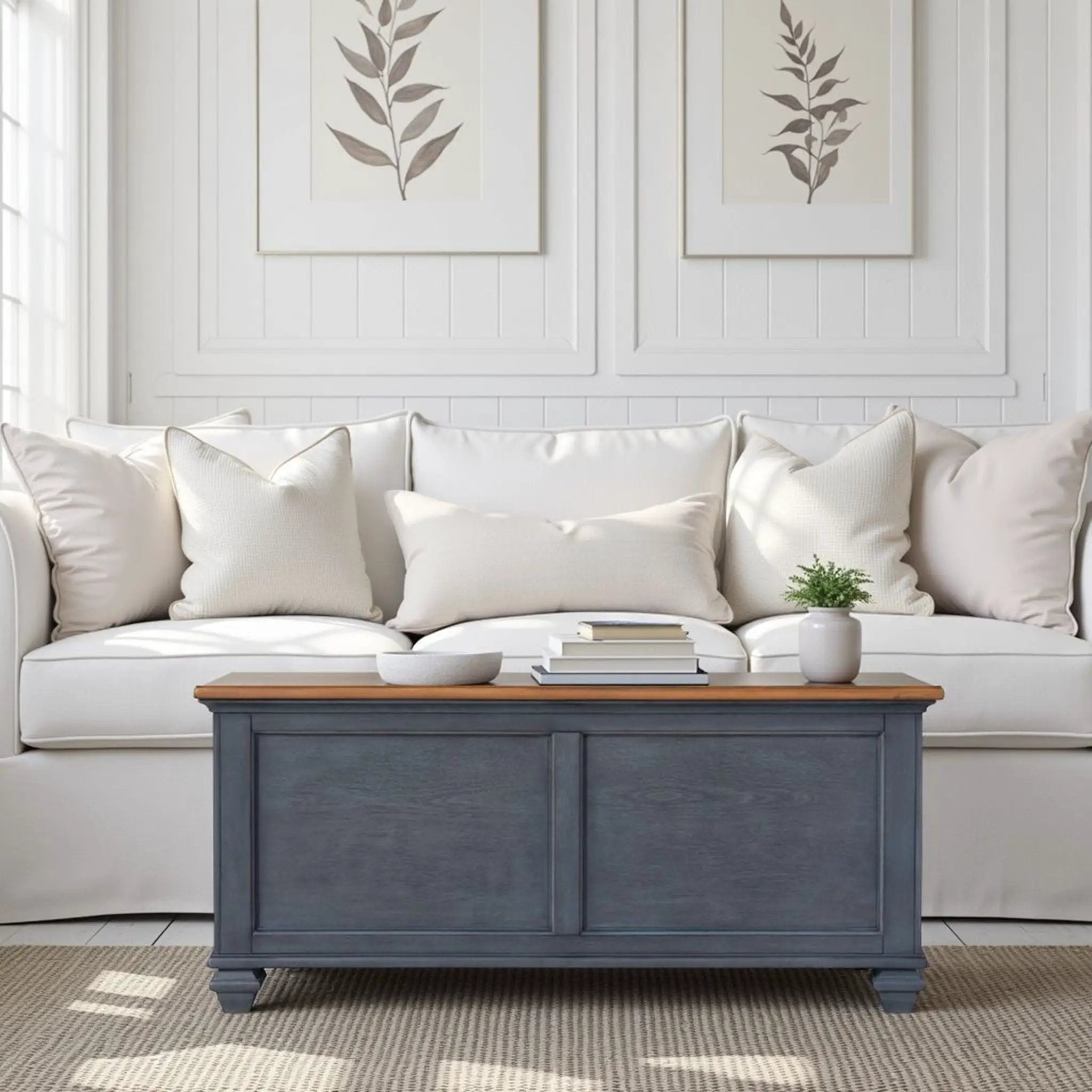 Lift-Top Coffee Table - Blue by HouseOfZazla