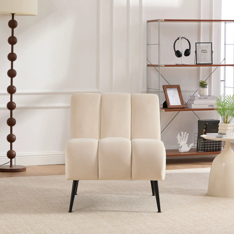 Upholstered Armless Chair For Living Room by Unique Piece Furniture