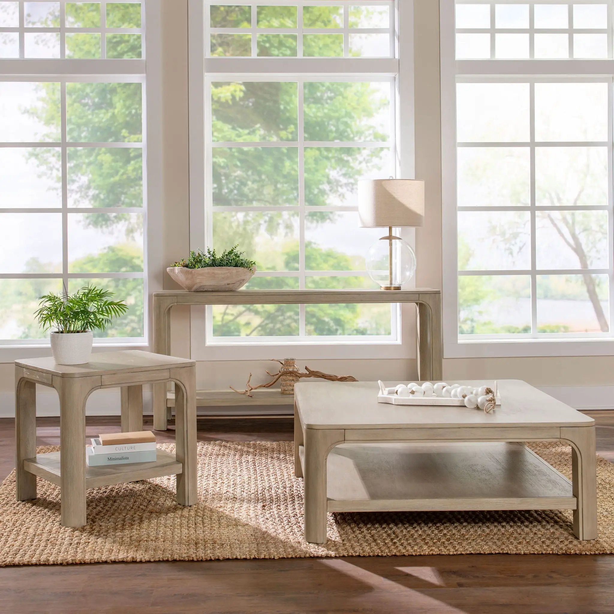 Solano Square Wood Cocktail Coffee Table Weathered Mango by Unique Piece Furniture