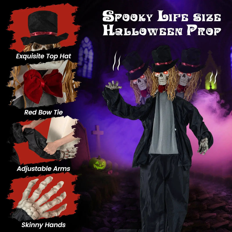 Halloween Animatronic Standing Groom 7.2 FT Haunted House Decoration by DirectDeals