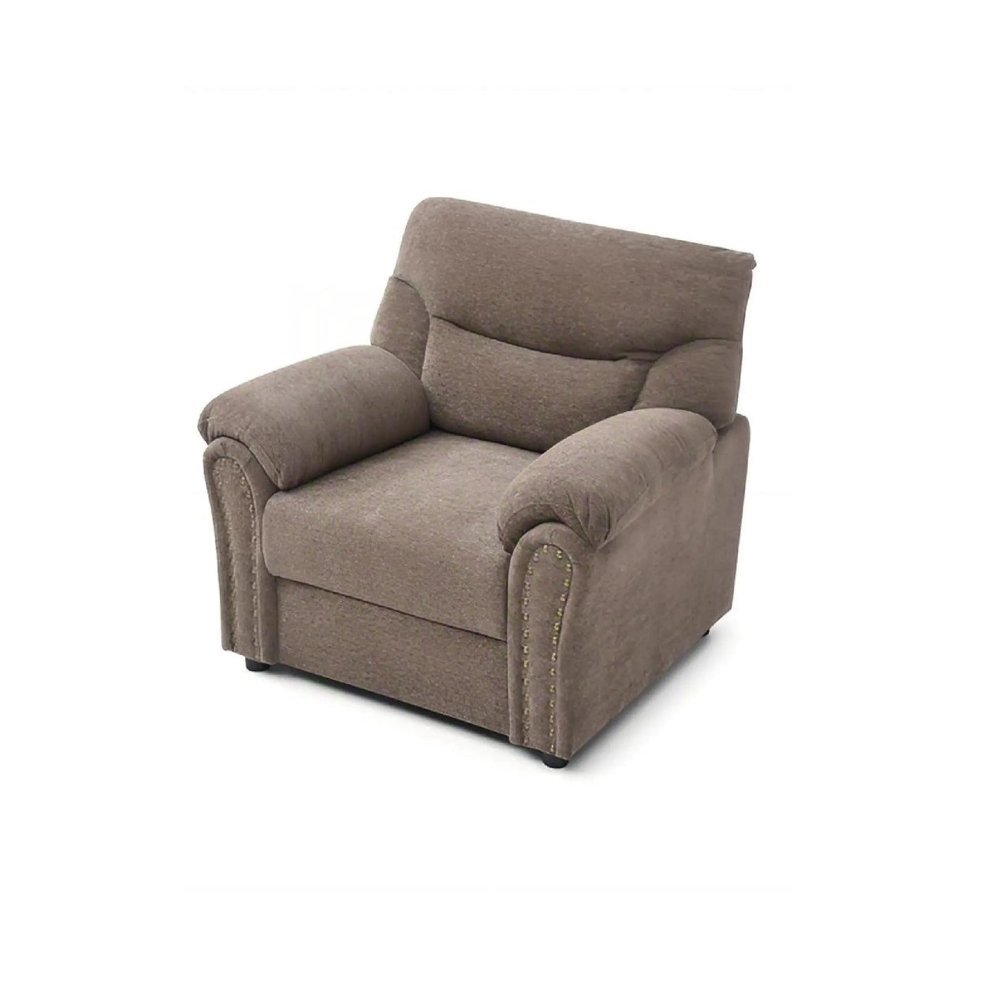 Hamilton - Chair With Hand Applied Nailhead Trim And Pillow Top Arm Cushions by HouseOfZazla
