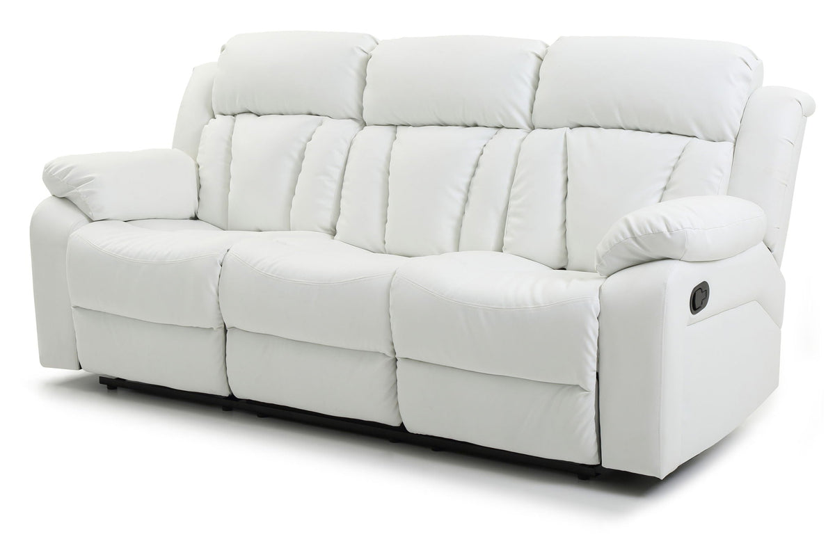 Elegant Reclining Sofa with Sturdy Construction - White, Black, Dark Brown, photo 11 of 18