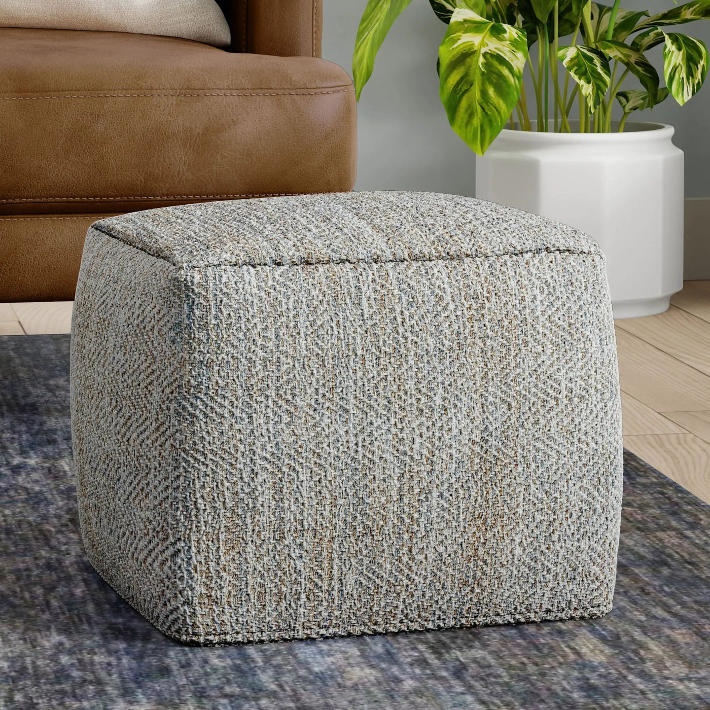 Nate - Square Pouf by HouseOfZazla
