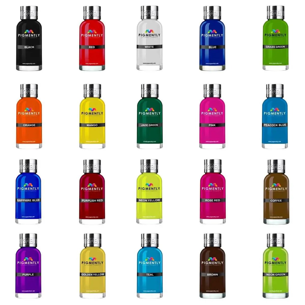 20-Color Bundle of Epoxy Resin Dyes by UltraClear Epoxy