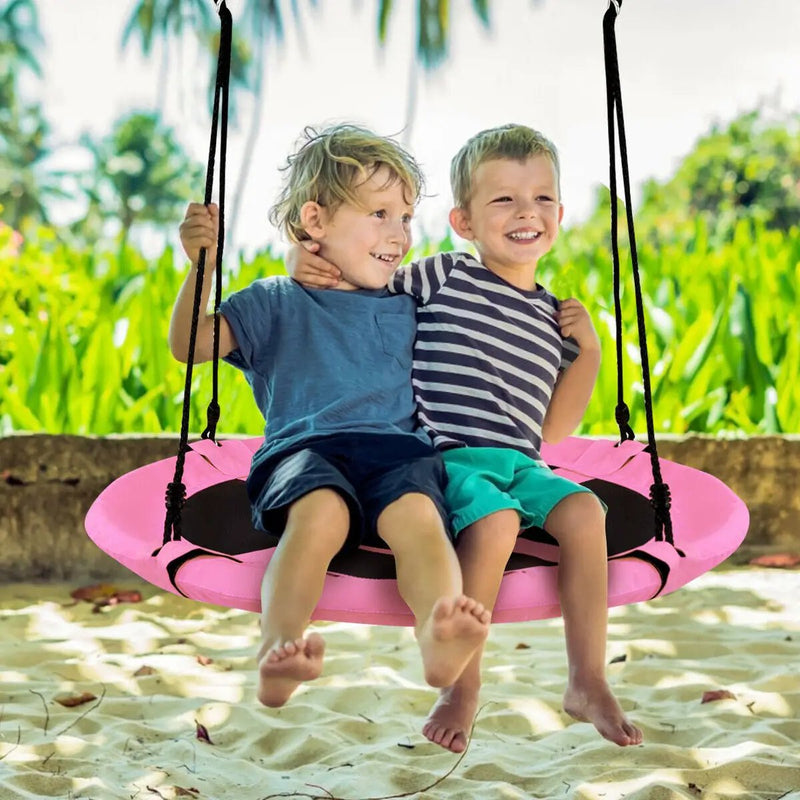 40 Inch Flying Saucer Tree Swing Indoor Outdoor Play Set by DirectDeals
