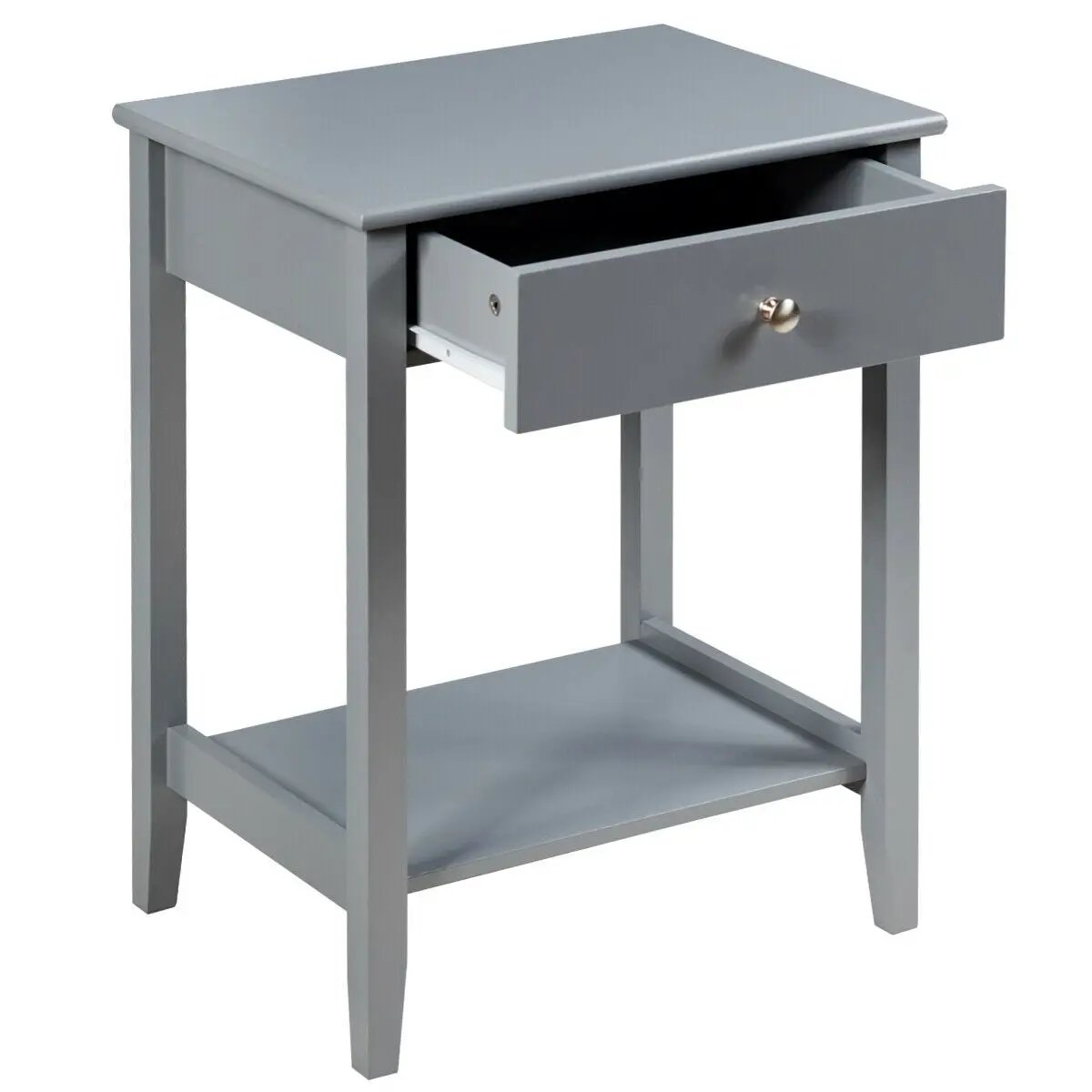 Wooden Nightstand End Table Storage Display by DirectDeals