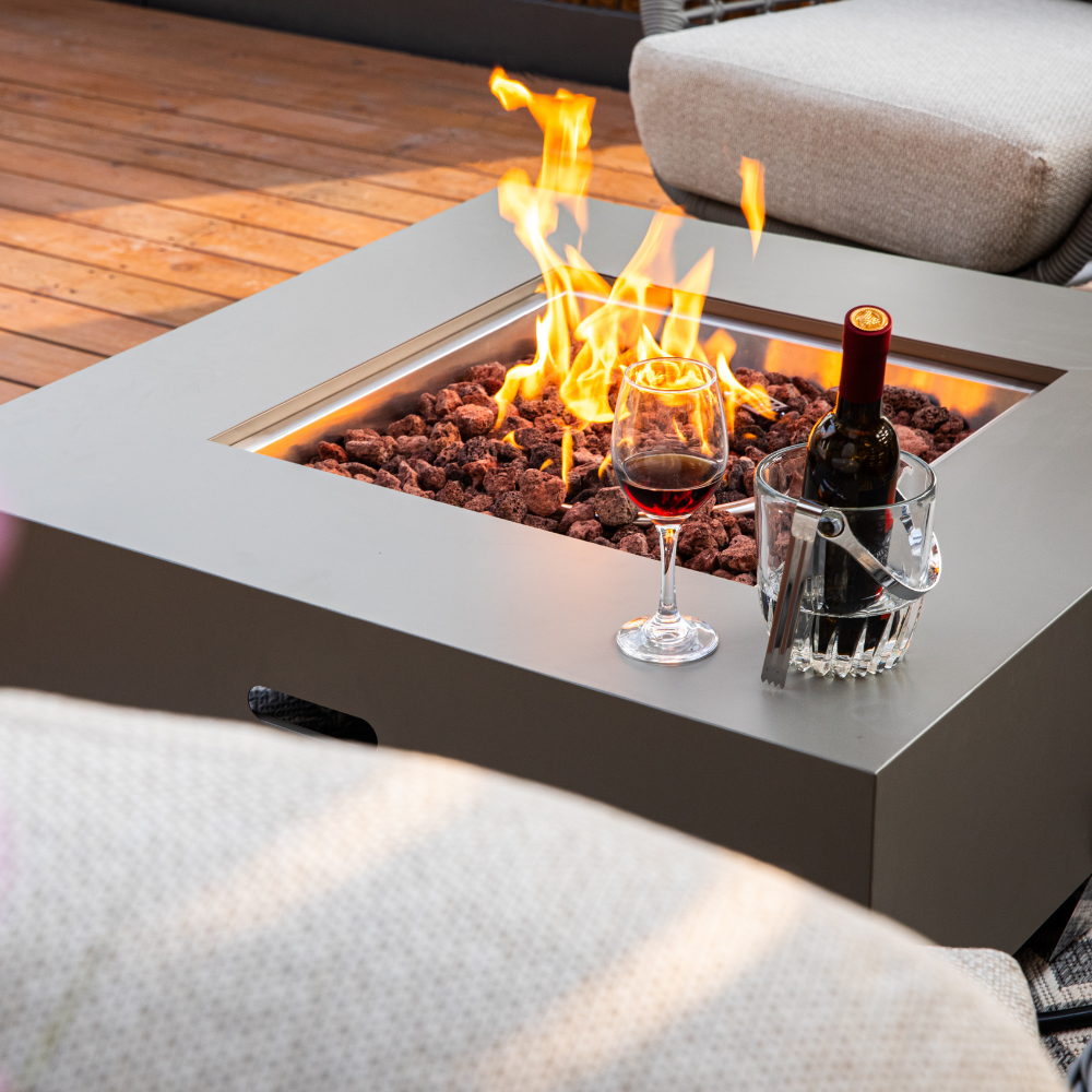 Propane Fire Pit Table Outdoor 50,000 BTU Firepits for Outside CSA Certified by EnvelorHome