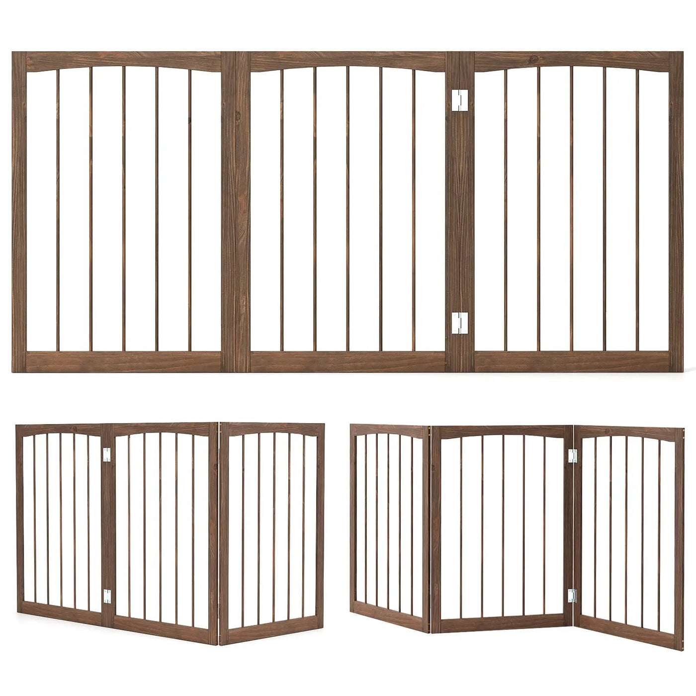 30 Inch Tall Wooden Pet Fence for Cats Small and Medium Dogs by DirectDeals