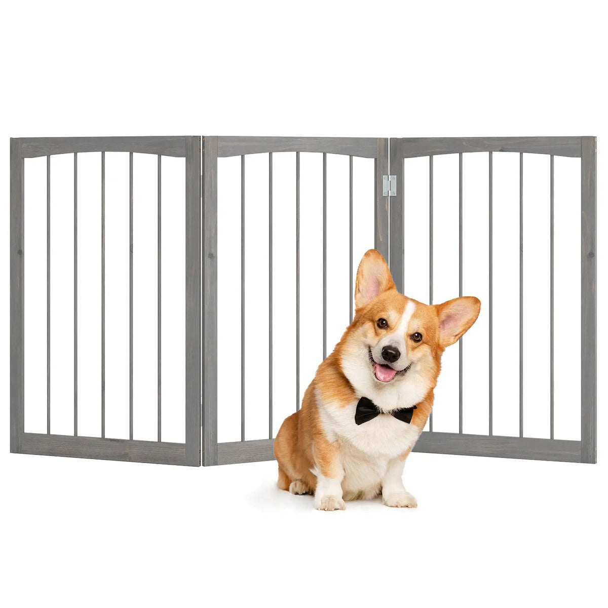30 Inch Tall Wooden Pet Fence for Cats Small and Medium Dogs by DirectDeals