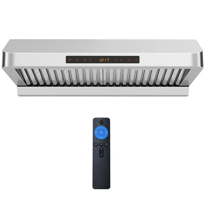 30 Inch Under Cabinet Range Hood with Oil Collector 900 CFM Stainless Steel Kitchen Vent-Silver by DirectDeals