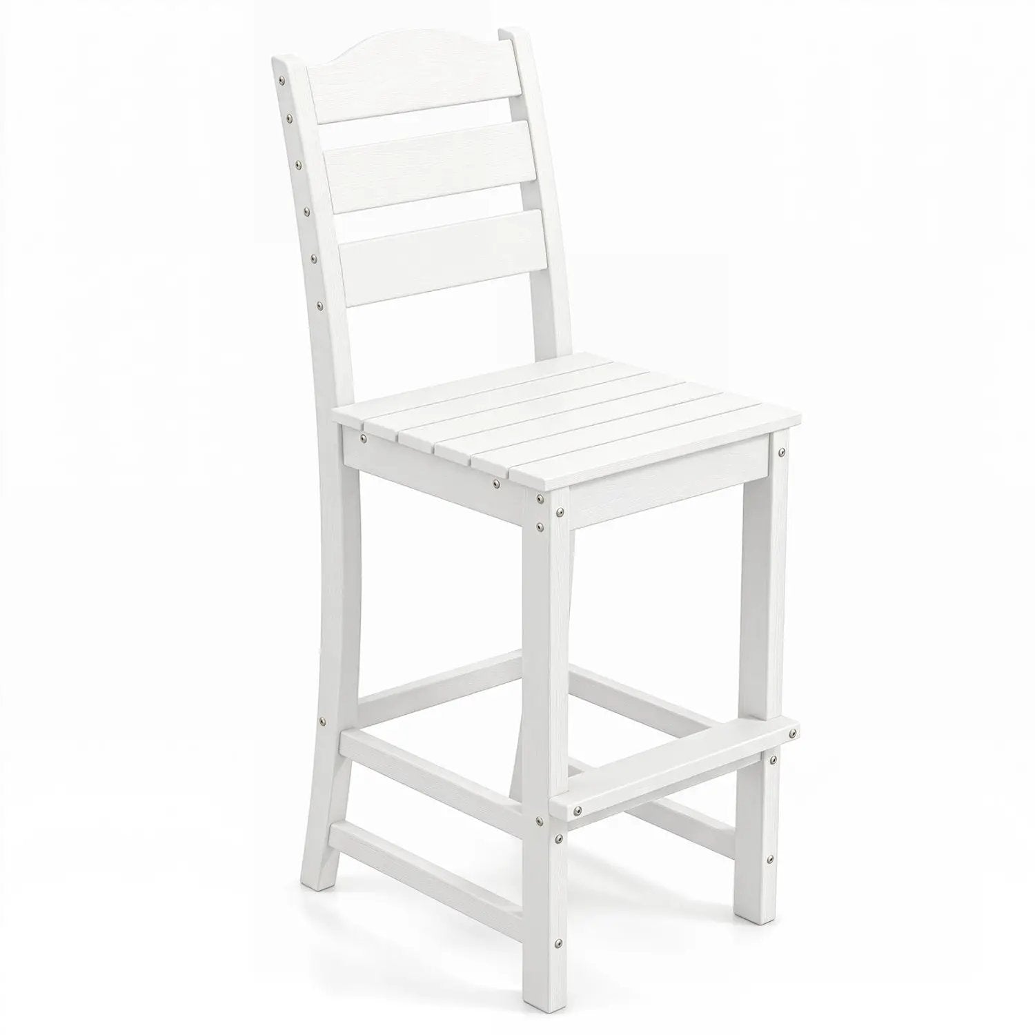 Counter Height Bar Stool with Back and Footrest - 30 Inch by DirectDeals