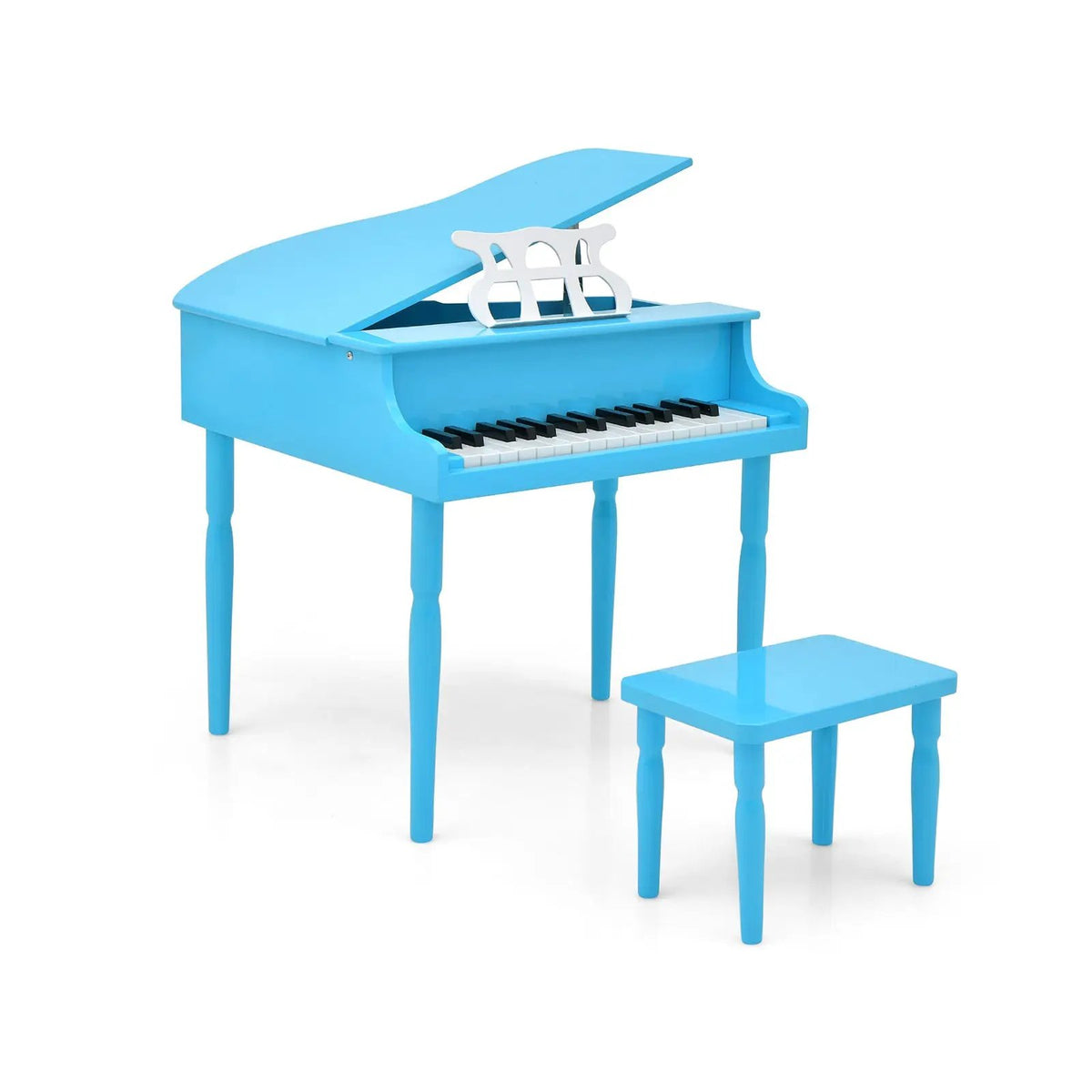 30-Key Wood Toy Kids Grand Piano with Bench by DirectDeals