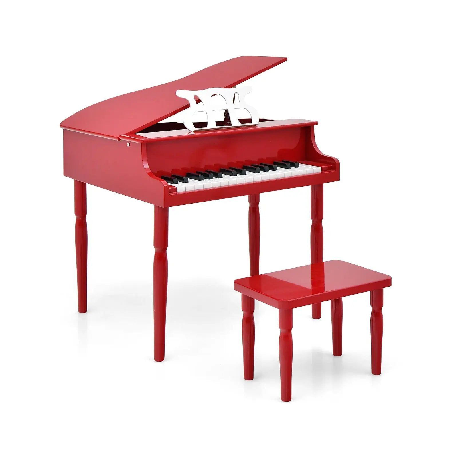 30-Key Wood Toy Kids Grand Piano with Bench by DirectDeals