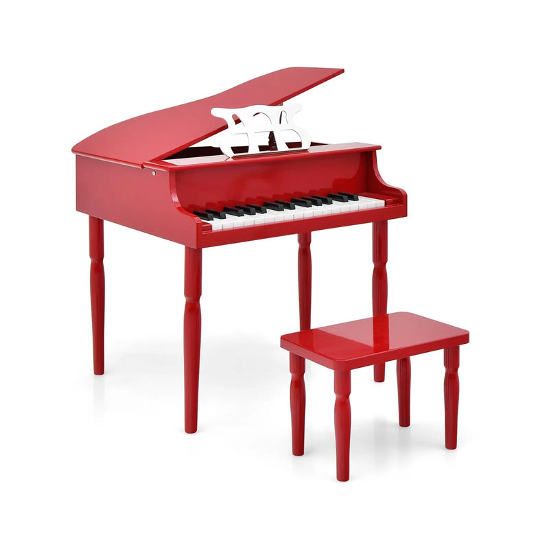 30-Key Wood Toy Kids Grand Piano with Bench by DirectDeals