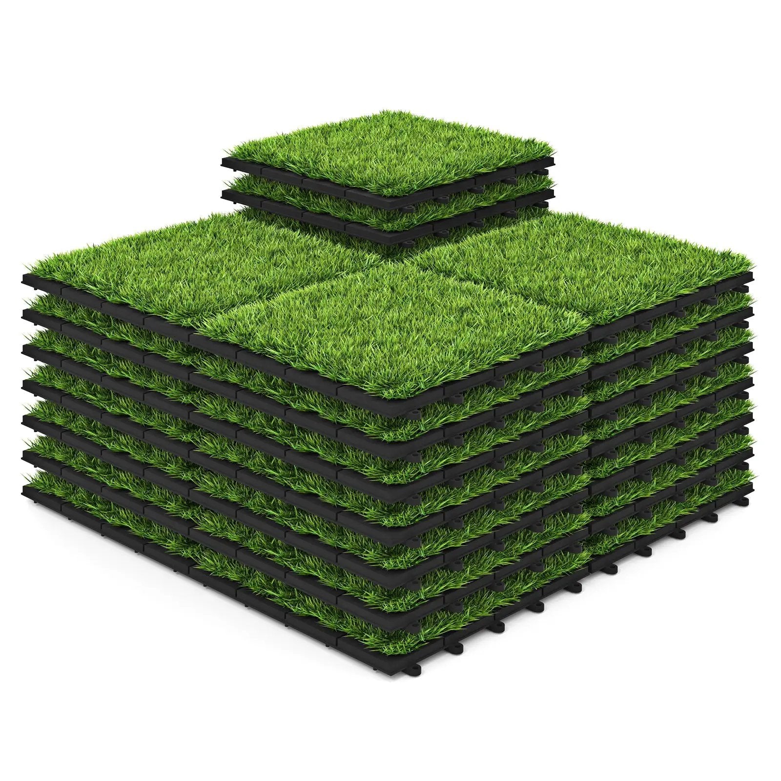30 PCS Interlocking Artificial Grass Tiles by DirectDeals