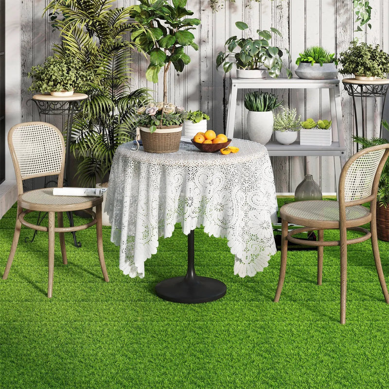 30 PCS Interlocking Artificial Grass Tiles by DirectDeals