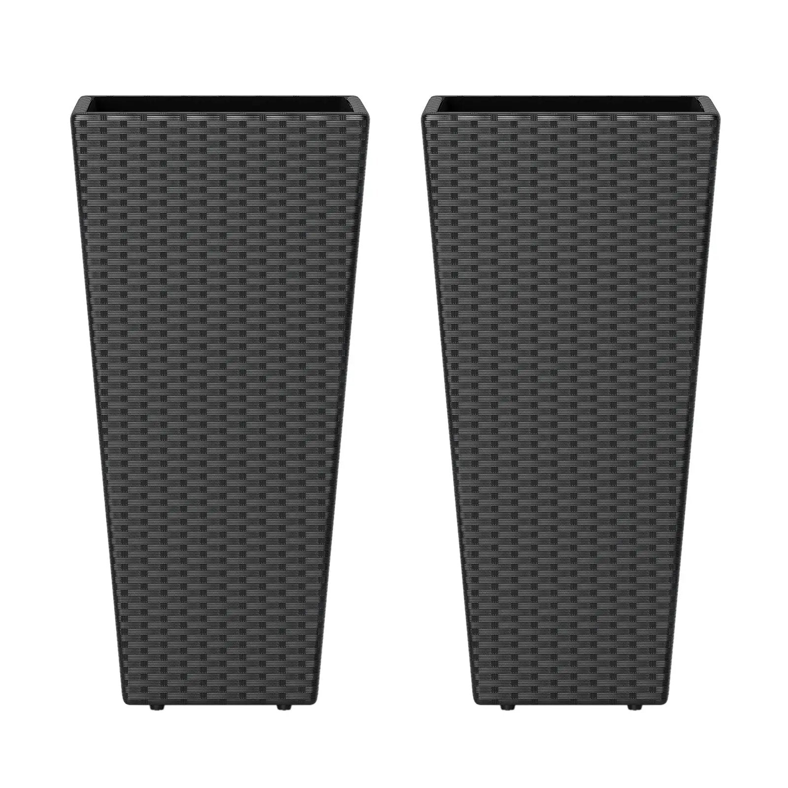 Set of 2 30 Inch Tall Flower Pot with Open-ended Base by DirectDeals