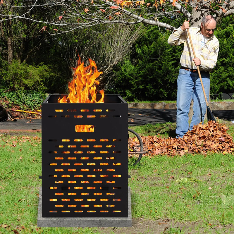 30 Inches Ultra Thick Burn Barrel with Venting Patterns and 4 Cross Braces by DirectDeals