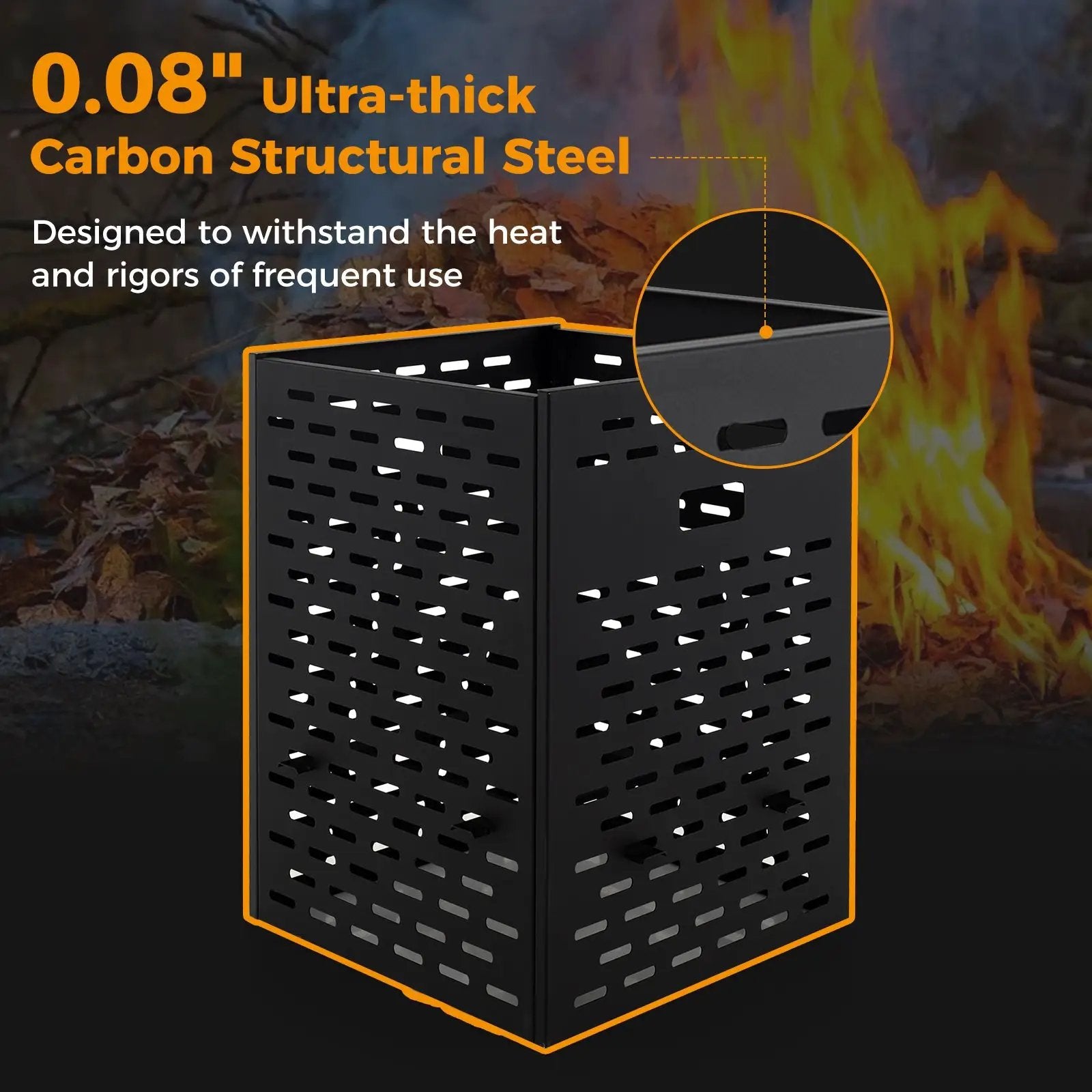30 Inches Ultra Thick Burn Barrel with Venting Patterns and 4 Cross Braces by DirectDeals