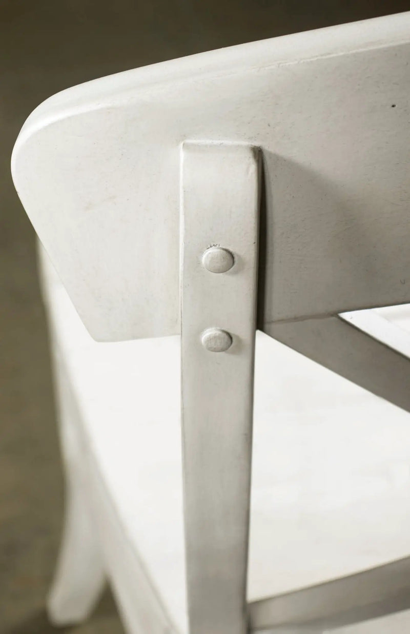 Harola - Cross-Back Dining Side Chairs In (Set of 2) - Smoky White by HouseOfZazla