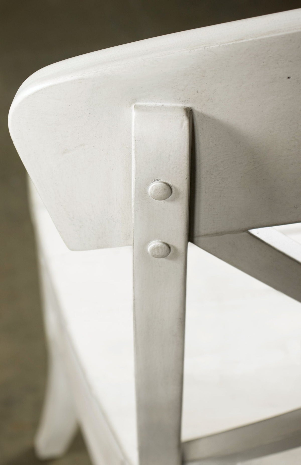 Cross-Back Dining Side Chairs with Solid Hardwood Construction - Smoky White, photo 4 of 10
