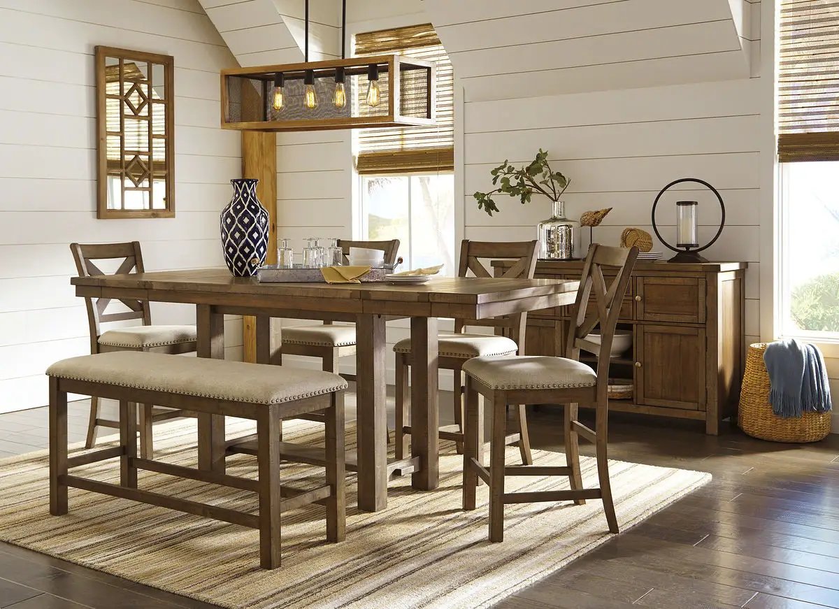 Moriville - Rectangular Dining Table Set - Counter Height by Unique Piece Furniture
