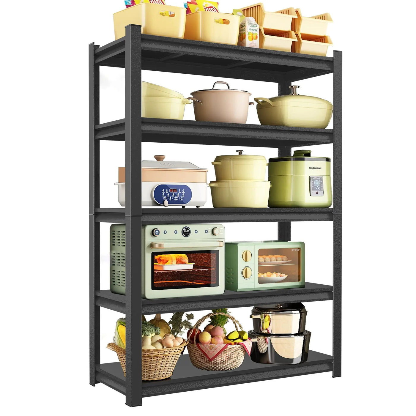 5 Tier Heavy Duty Shelving Unit Adjustable Shelving Units by HouseOfZazla