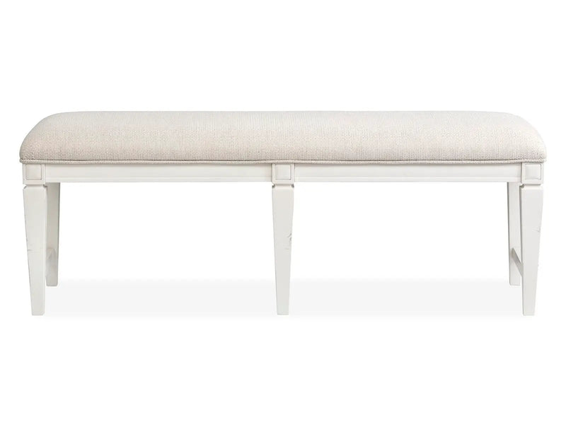 Willowbrook - Upholstered Bench - Egg Shell White by Unique Piece Furniture