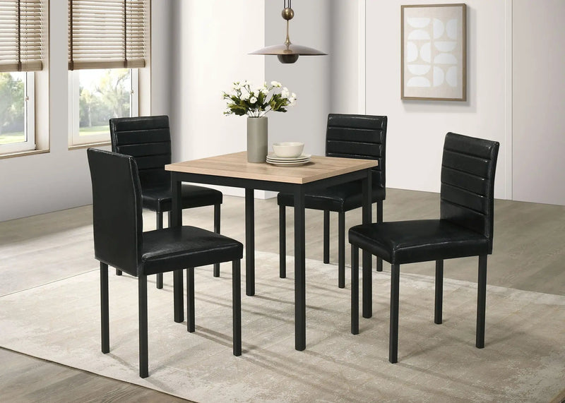 Garza 5-piece Space Saving Rectangular Dining Table Greige Oak by Unique Piece Furniture