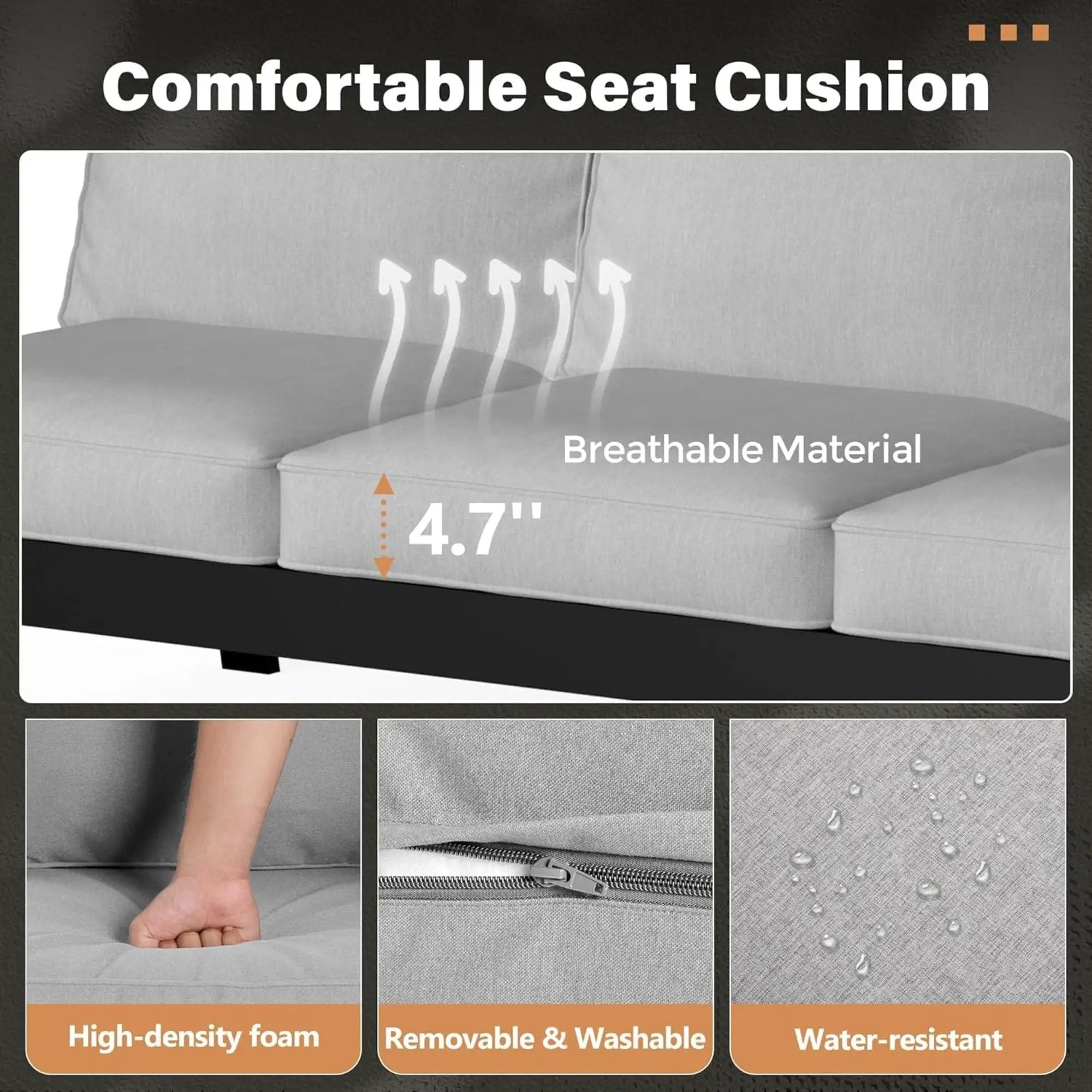 All-Weather Ergonomic Patio Armchairs With Thick Cushions (Set of 2) by HouseOfZazla