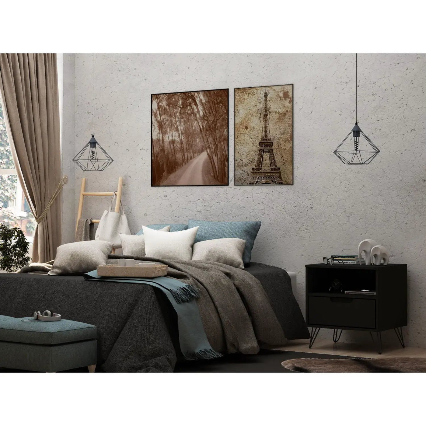 Rockefeller - Nightstand With 1 Drawer by HouseOfZazla
