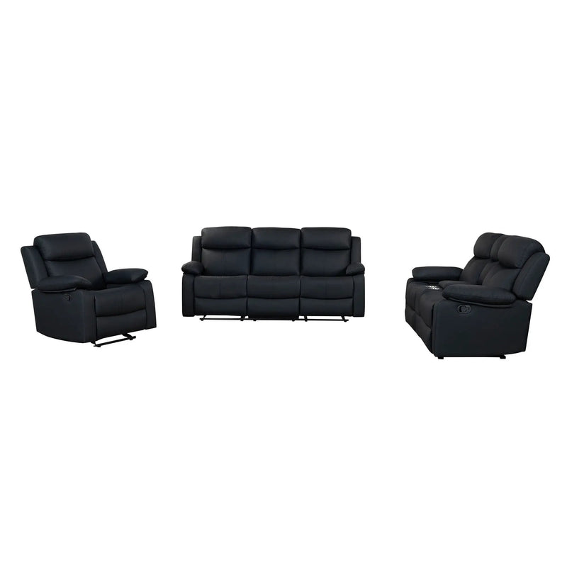 Blanche - Reclining Set With LED Lights, Speaker by Unique Piece Furniture