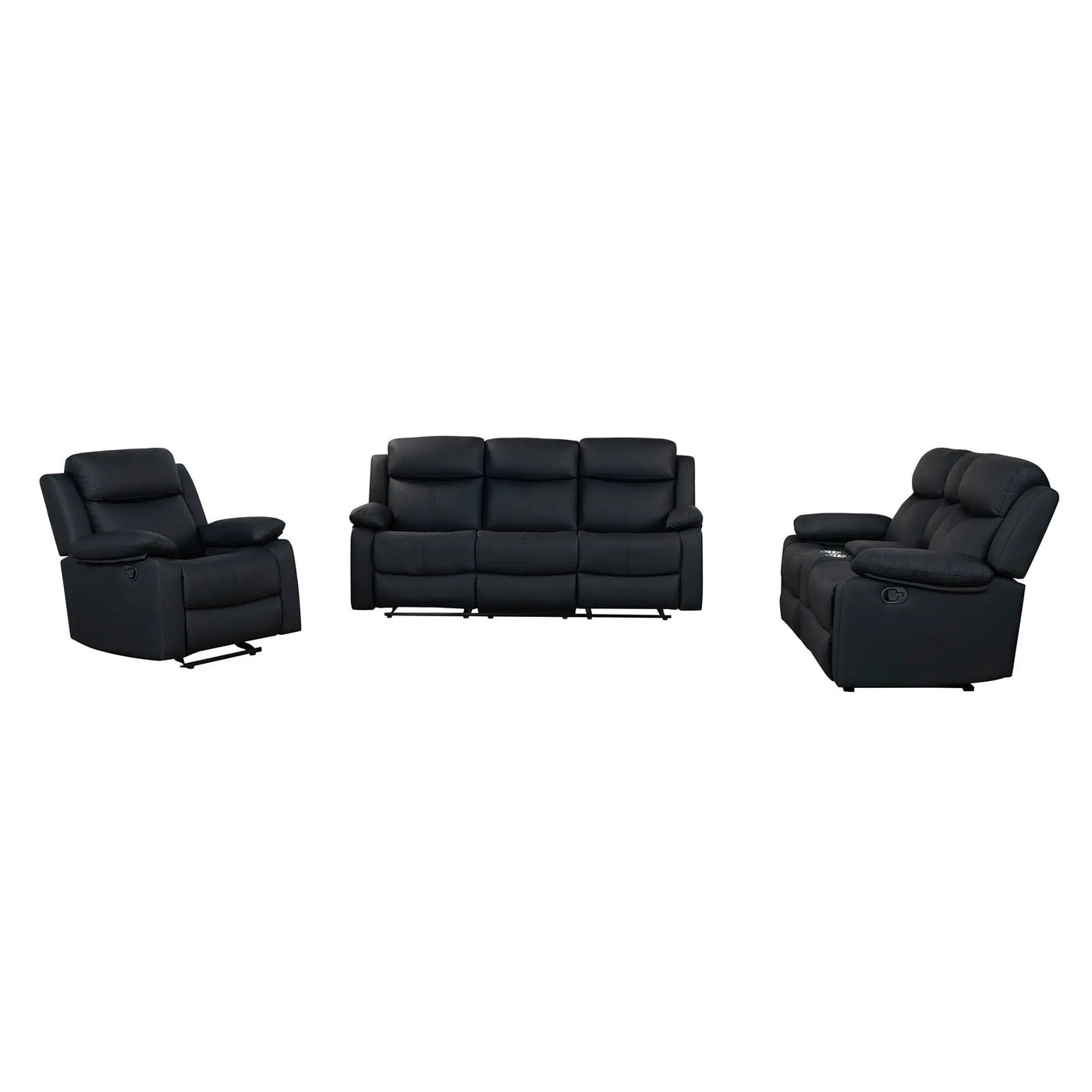 Blanche - Glider Recliner With LED, Pillow Top Arms by HouseOfZazla