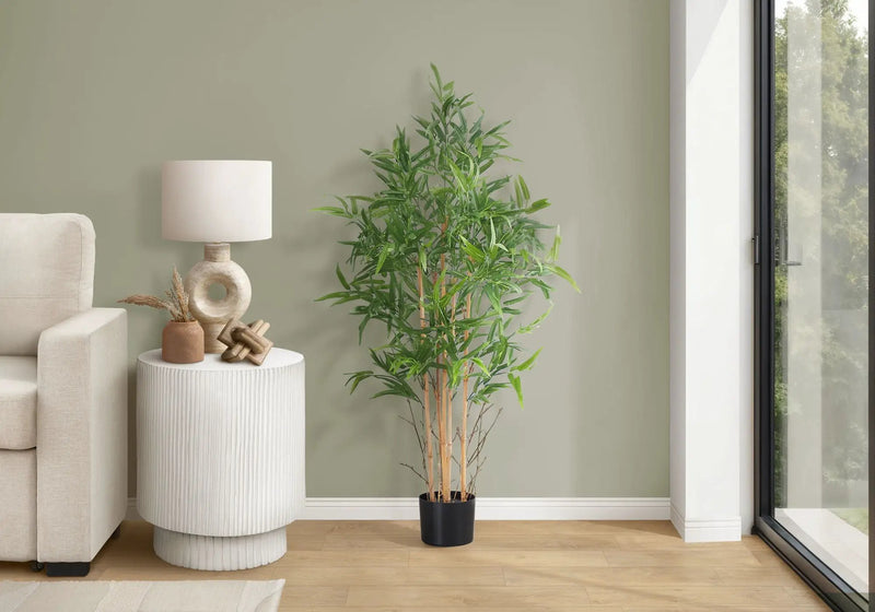 50" Tall Artificial Bamboo Tree, Potted Decorative Plant by HouseOfZazla