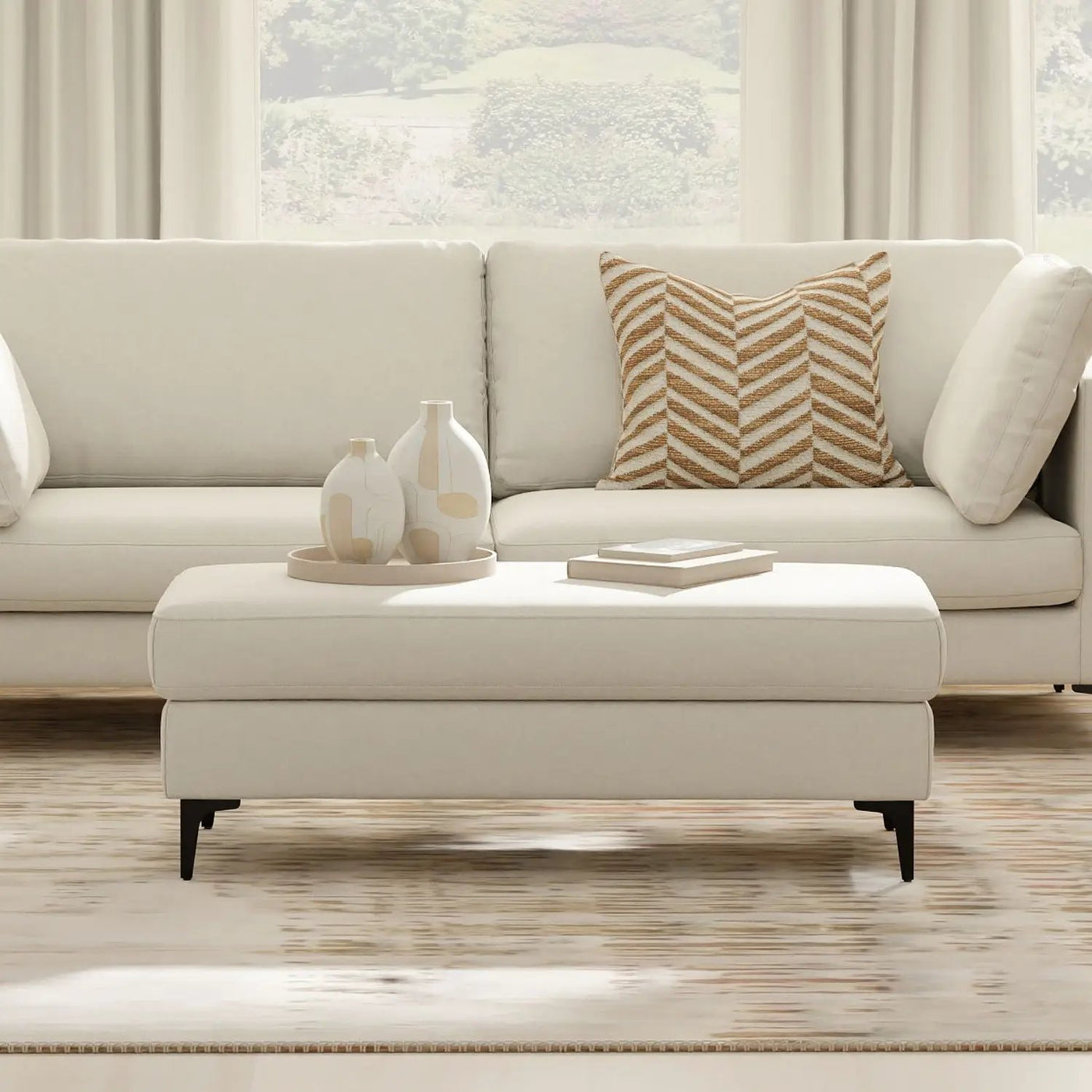Ava - Versatile Mid Century Ottoman by HouseOfZazla