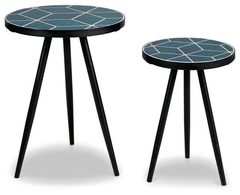 Clairbelle - Accent Table (Set of 2) - Teal by Unique Piece Furniture